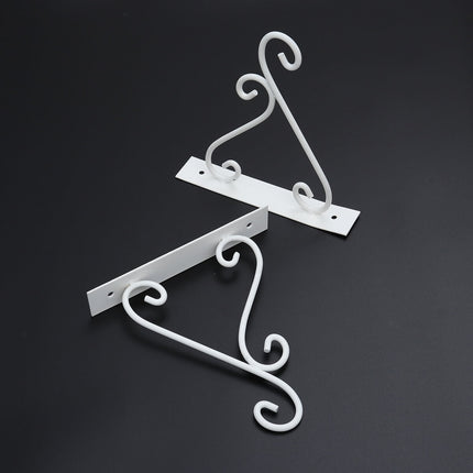 SWETRACE Outdoor Hanging Bracket Flower Basket Hanging Hook Iron 1 Piece.