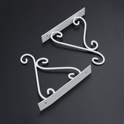 SWETRACE Outdoor Hanging Bracket Flower Basket Hanging Hook Iron 1 Piece.