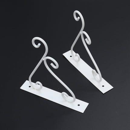 SWETRACE Outdoor Hanging Bracket Flower Basket Hanging Hook Iron 1 Piece.