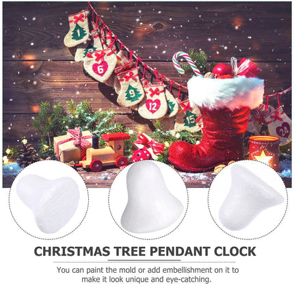 SWETRACE Ornaments Bell Model White Foams 40Pcs Jingle Bell Design.