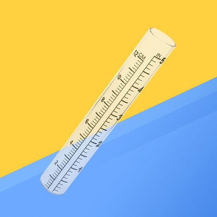 SWETRACE Flat Bottomed Gauge Test Tube With Scale For Weather Measurement Design For Farming And Climate Research.