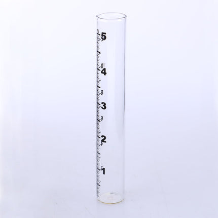 SWETRACE Flat Bottomed Gauge Test Tube With Scale For Weather Measurement Design For Farming And Climate Research.