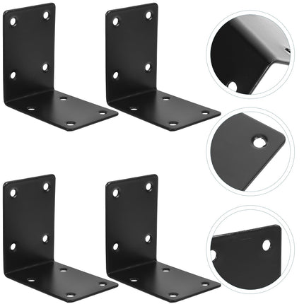 SWETRACE 4Pcs Decorative L Brackets for Railing Right Angle and Shelf Support.
