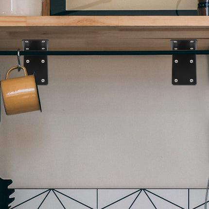 SWETRACE 4Pcs Decorative L Brackets for Railing Right Angle and Shelf Support.