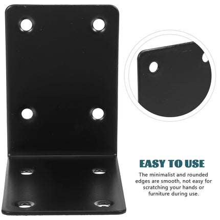 SWETRACE 4Pcs Decorative L Brackets for Railing Right Angle and Shelf Support.