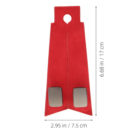 SWETRACE 1Set Red Pu Iron Car Seat Hook for Vehicle Interior Accessories with Luxury Fashionable Design 11.8x3x0.9in.