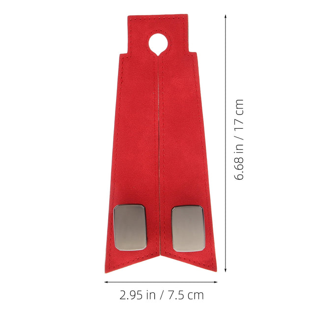 SWETRACE 1Set Red Pu Iron Car Seat Hook for Vehicle Interior Accessories with Luxury Fashionable Design 11.8x3x0.9in.
