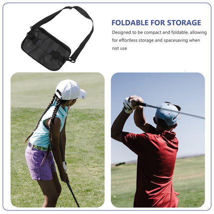 SWETRACE 1Pcs Mini Compact Modern Design Golf Bag for Travel and Outdoor Sports 11.8x7.9x0.2in.