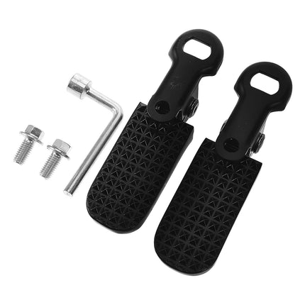 SWETRACE 1 Pair Metal Peg Pedal Non Slip Foldable Aluminium Iron For Cyclists Outdoor Riding.