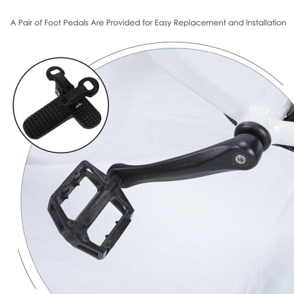SWETRACE 1 Pair Metal Peg Pedal Non Slip Foldable Aluminium Iron For Cyclists Outdoor Riding.