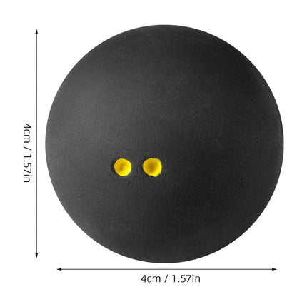 SWETRACE Small Squash Ball Black Rubber 1Set 1.6In.