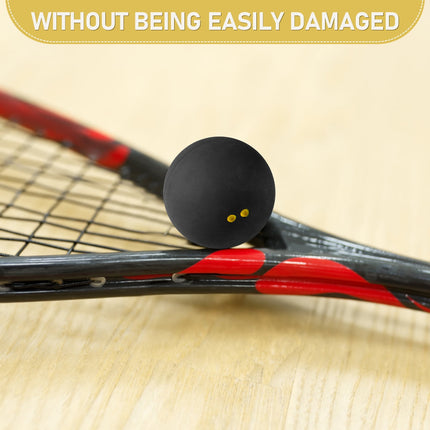 SWETRACE Small Squash Ball Black Rubber 1Set 1.6In.