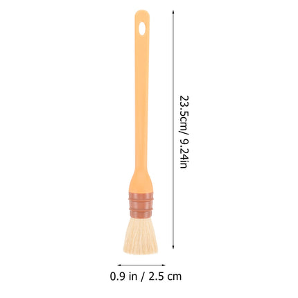 SWETRACE 1Set Round Bristles Basting Brush Baking Basting Brush for Outdoor Use.