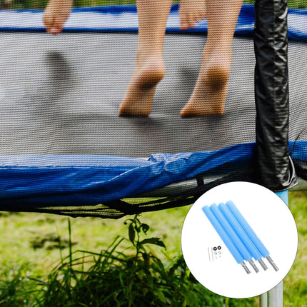 SWETRACE 4 Trampoline Poles Steel Foam Replacement Parts 1Set 19.06X1.57X1.57in.