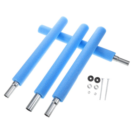 SWETRACE 4 Trampoline Poles Steel Foam Replacement Parts 1Set 19.06X1.57X1.57in.