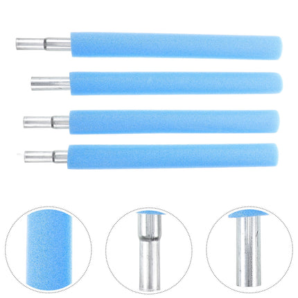 SWETRACE 4 Trampoline Poles Steel Foam Replacement Parts 1Set 19.06X1.57X1.57in.