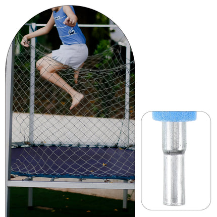 SWETRACE 4 Trampoline Poles Steel Foam Replacement Parts 1Set 19.06X1.57X1.57in.