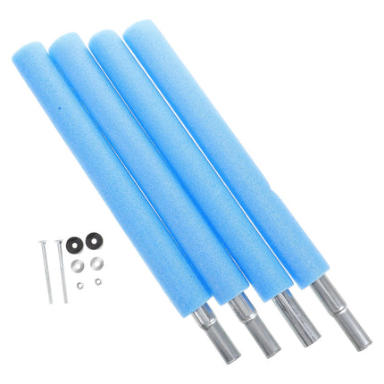 SWETRACE 4 Trampoline Poles Steel Foam Replacement Parts 1Set 19.06X1.57X1.57in.
