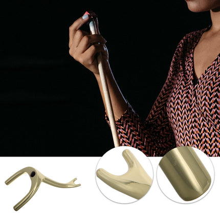 SWETRACE 1Pcs Elegant Copper Billiards Bridge Head for Pool Sticks and Rooms Stability.