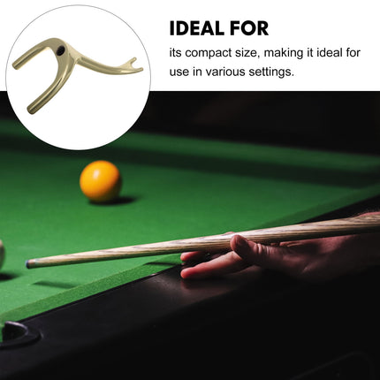 SWETRACE 1Pcs Elegant Copper Billiards Bridge Head for Pool Sticks and Rooms Stability.