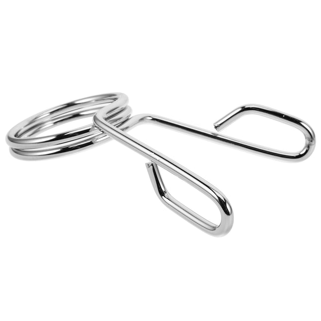 SWETRACE 1Pcs Silver Barbell Clamps for Gym Accessories and Fitness Equipment in Workout Sessions.