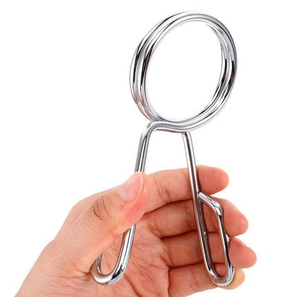 SWETRACE 1Pcs Silver Barbell Clamps for Gym Accessories and Fitness Equipment in Workout Sessions.