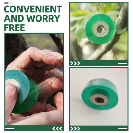 SWETRACE Grafting Apparatus 4 Rolls Multi-Function Stretchable Budding Tape for Fruit Trees 39.3in x 0.79in.