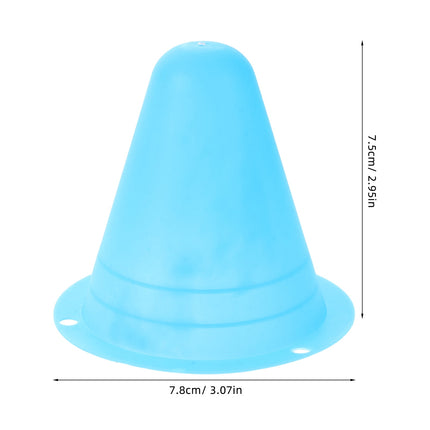 SWETRACE Mini Cones for Sports 20Pcs PE Skating Training Cones for Roller Skates Enthusiasts 11.8X11.8X2.9In.