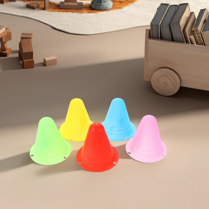 SWETRACE Mini Cones for Sports 20Pcs PE Skating Training Cones for Roller Skates Enthusiasts 11.8X11.8X2.9In.