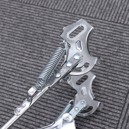 SWETRACE 1Set Iron Bike Bracke for Bikes with Rear Kickstand 38 x 25 x 0.4in Silver.