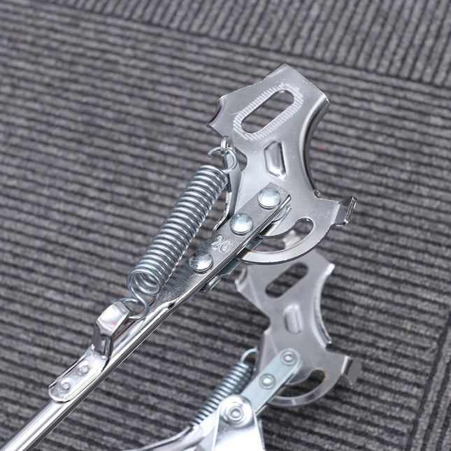 SWETRACE 1Set Iron Bike Bracke for Bikes with Rear Kickstand 38 x 25 x 0.4in Silver.