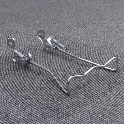 SWETRACE 1Set Iron Bike Bracke for Bikes with Rear Kickstand 38 x 25 x 0.4in Silver.