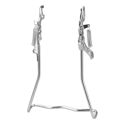 SWETRACE 1Set Iron Bike Bracke for Bikes with Rear Kickstand 38 x 25 x 0.4in Silver.