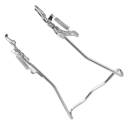 SWETRACE 1Set Iron Bike Bracke for Bikes with Rear Kickstand 38 x 25 x 0.4in Silver.