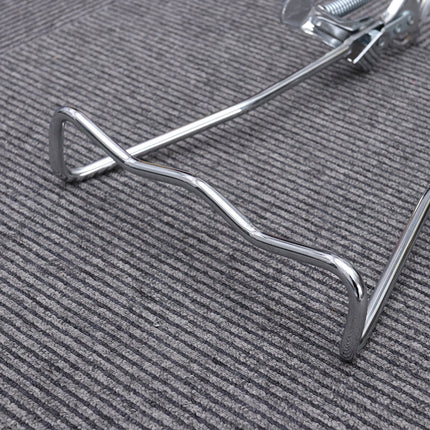 SWETRACE 1Set Iron Bike Bracke for Bikes with Rear Kickstand 38 x 25 x 0.4in Silver.