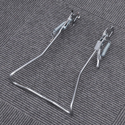 SWETRACE 1Set Iron Bike Bracke for Bikes with Rear Kickstand 38 x 25 x 0.4in Silver.