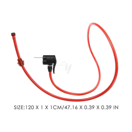 SWETRACE Bicycle Pump Hose Tpu Red 1Pcs 47.2X0.4X0.4In.