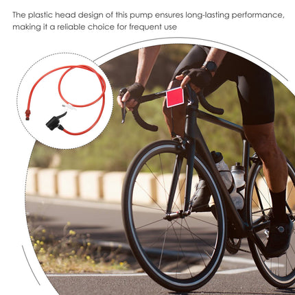 SWETRACE Bicycle Pump Hose Tpu Red 1Pcs 47.2X0.4X0.4In.