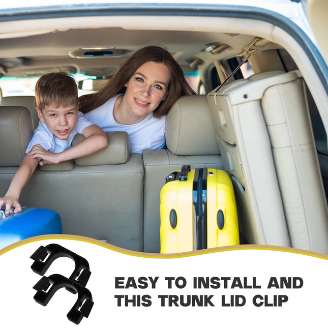 SWETRACE Trunk Storage Lift Clip 1 Pair of Black Plastic for Car Trunk Accessories 1.57x0.98x0.51in.