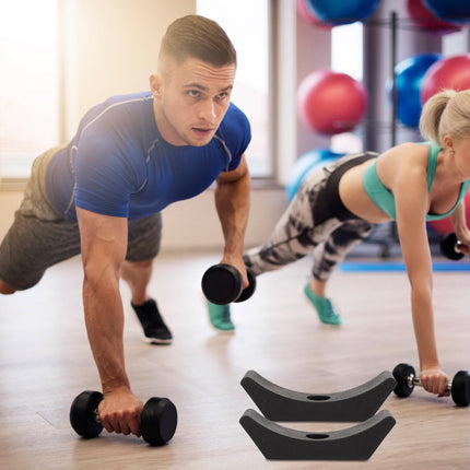 SWETRACE 4Pcs Small Dumbbell Rack Storage for Gym Accessories with Rectangular Shape and 15x5cm Size.