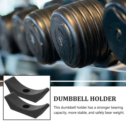 SWETRACE 4Pcs Small Dumbbell Rack Storage for Gym Accessories with Rectangular Shape and 15x5cm Size.
