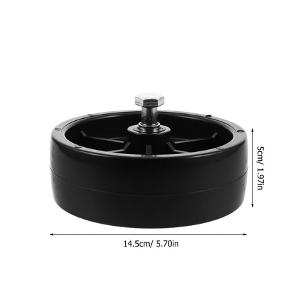 SWETRACE Stable Support Trailer Jack Wheel Replacement Black 1 Set.