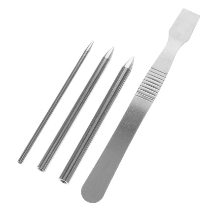 SWETRACE 4Set Pry Tool Stitching Baseball Glove Lacing Silver.