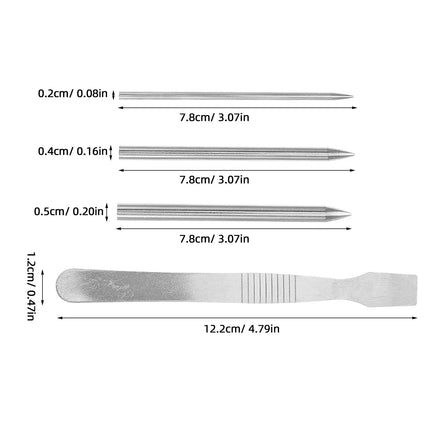 SWETRACE 4Set Pry Tool Stitching Baseball Glove Lacing Silver.