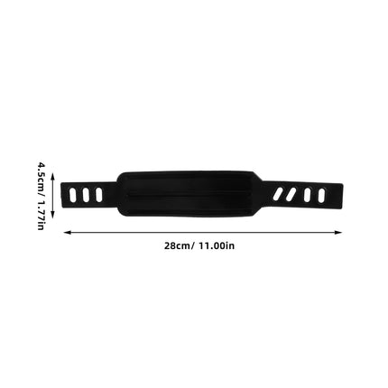 SWETRACE Rowing Machine Foot Straps Exercise Bike Pedal Straps Black 2Pcs Adjustable Design.