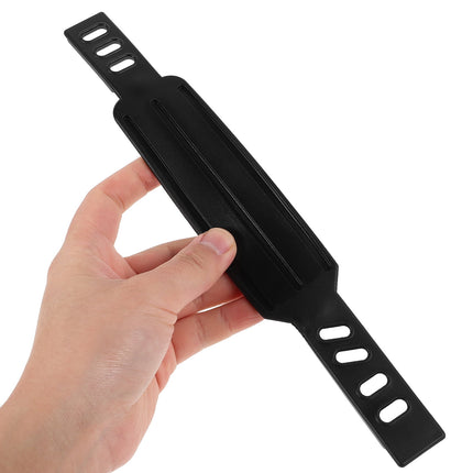 SWETRACE Rowing Machine Foot Straps Exercise Bike Pedal Straps Black 2Pcs Adjustable Design.