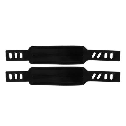 SWETRACE Rowing Machine Foot Straps Exercise Bike Pedal Straps Black 2Pcs Adjustable Design.