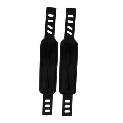 SWETRACE Rowing Machine Foot Straps Exercise Bike Pedal Straps Black 2Pcs Adjustable Design.