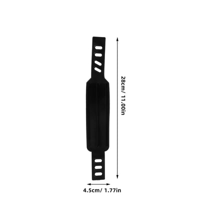 SWETRACE Rowing Machine Foot Straps Exercise Bike Pedal Straps Black 2Pcs Adjustable Design.