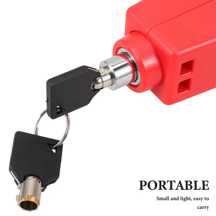 SWETRACE 1Pcs Compact Anti-scratch Surface Handlebar Lock Bicycle Outdoor Use 5.9x1.97x1.38in.